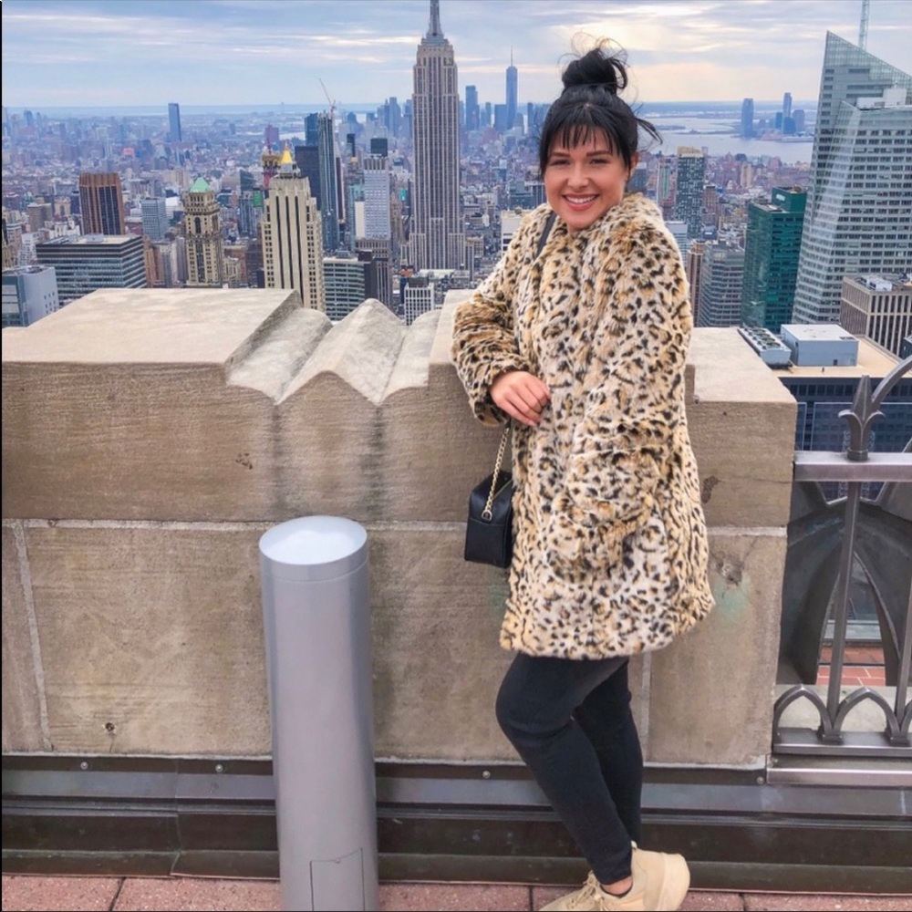 Steve Madden Faux Leopard Coat